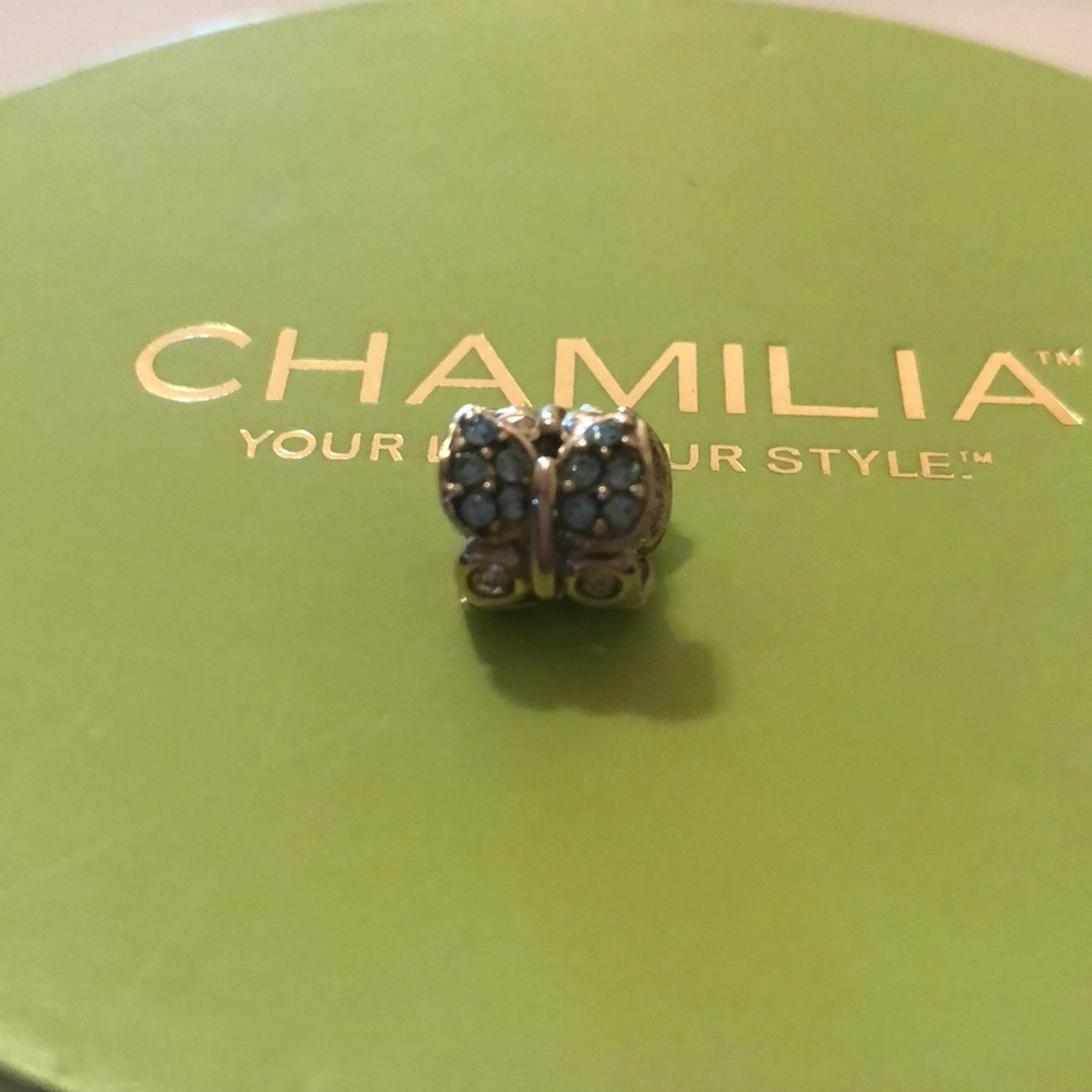 Chamilia sparkle blue Butterfly
